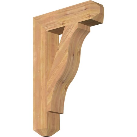 Ekena Millwork Funston Craftsman Smooth Bracket, Western Red Cedar, 5 1/2"W x 24"D x 36"H BKT06X24X36FST04SWR